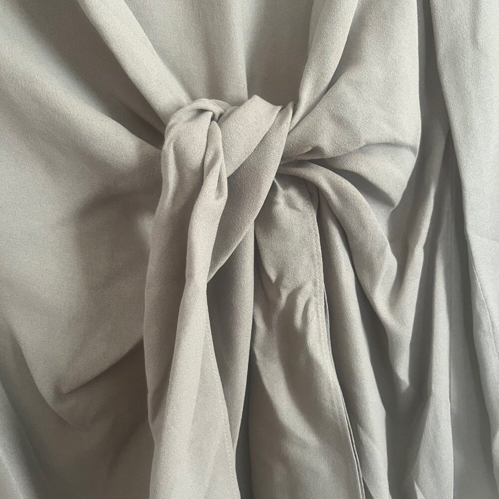 Tibi Feather Weight Eco Crepe Benedict Dress - Grey - 4 - Picture 8 of 12